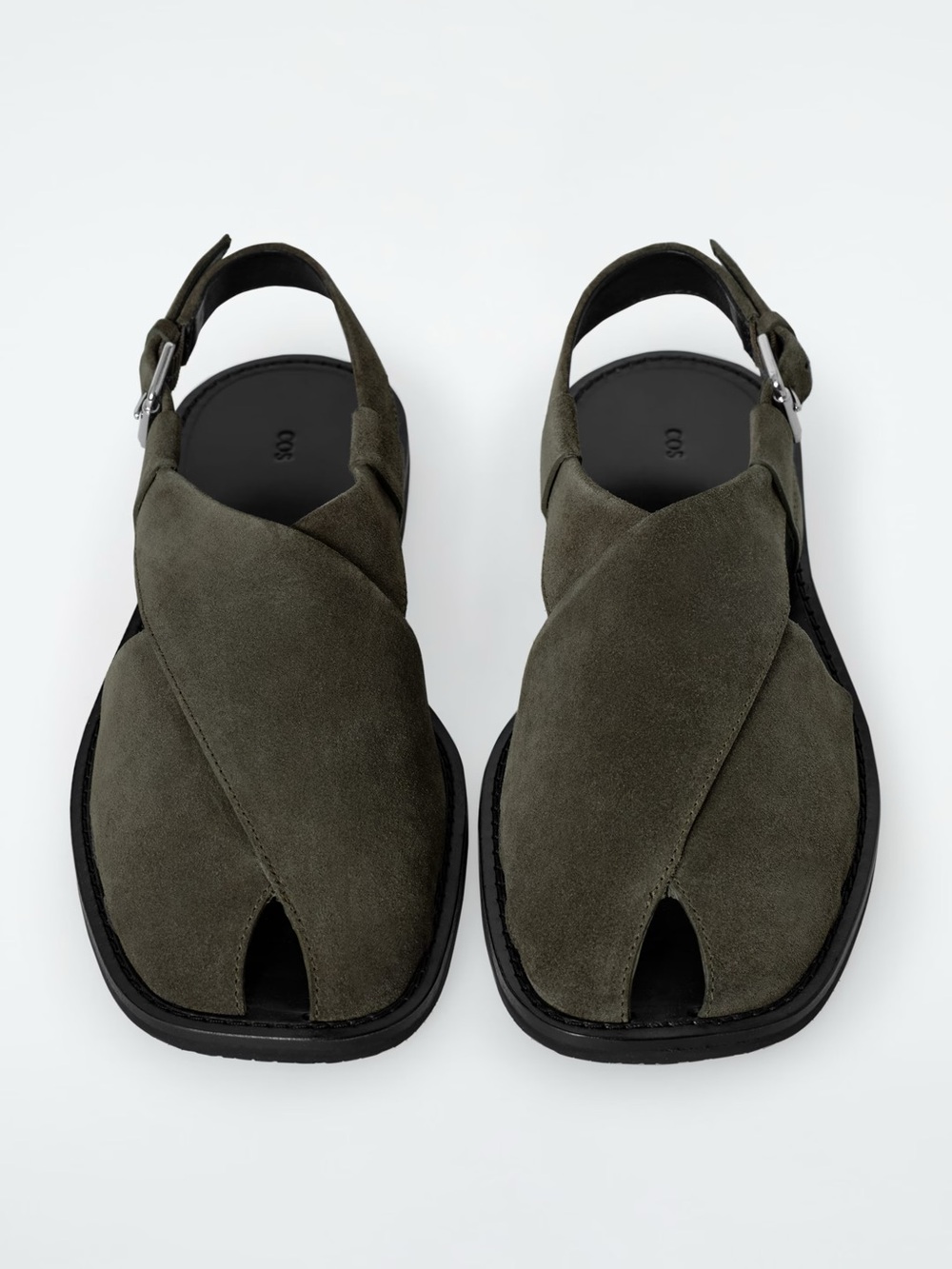 COS Crossover Leather Slingback Sandals New in Box